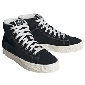 Adidas Stan Smith CS Mid‎ Sneakers Size 9.5 Leather Upper Lace Up Black